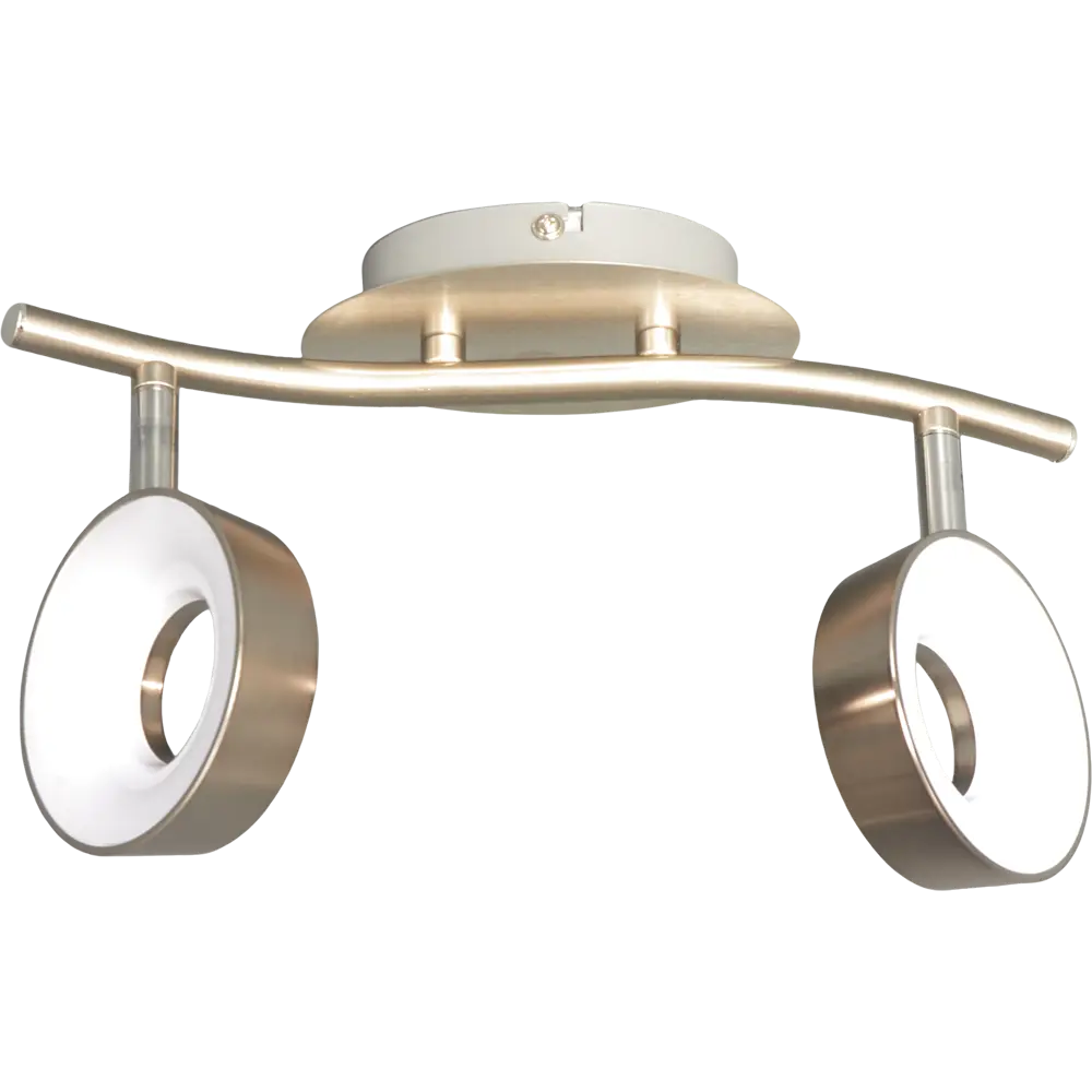 Спот накладной GLOBO 56132-2 2хLEDх4 Вт цвет никель STLM-2021289 - Вид №1