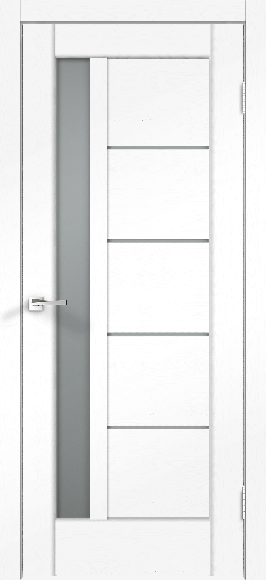 90259544 Дверь межкомнатная PREMIER 3 остекленная полипропилен цвет белый ясень 200 x 80 см STLM-0153190 VELLDORIS