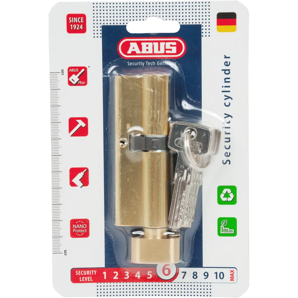 Цилиндр дверной ABUS KD6MM с защитой от сверления, ключ-вертушка 82441703 STLM-0027374 - Вид №3