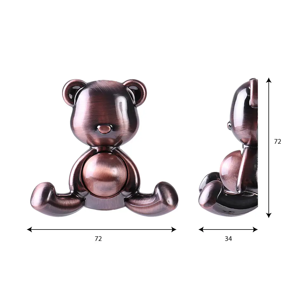 Крючок Larvij Медведь цинковый цвет медь STLM-2090104 - Вид №3