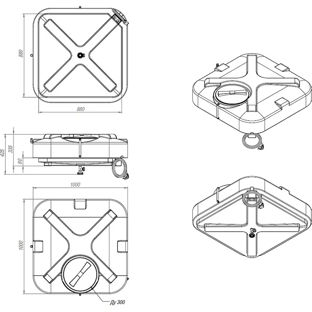 Santreyd: Бак для садового душа с подогревом 200 л 17738491 STLM-0008523 - Вид №4
