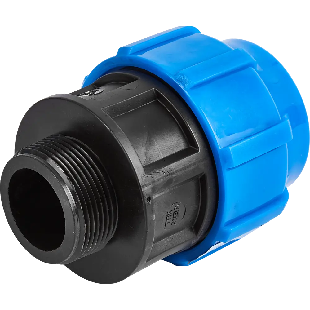Муфта комбинированная ПНД ТПК-Аква 1 1/2"x50 мм НР 82382569 STLM-2088801  - Вид №3