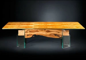 VGnewtrend Прямоугольный стол из дерева и стекла Portofino 7511691.00