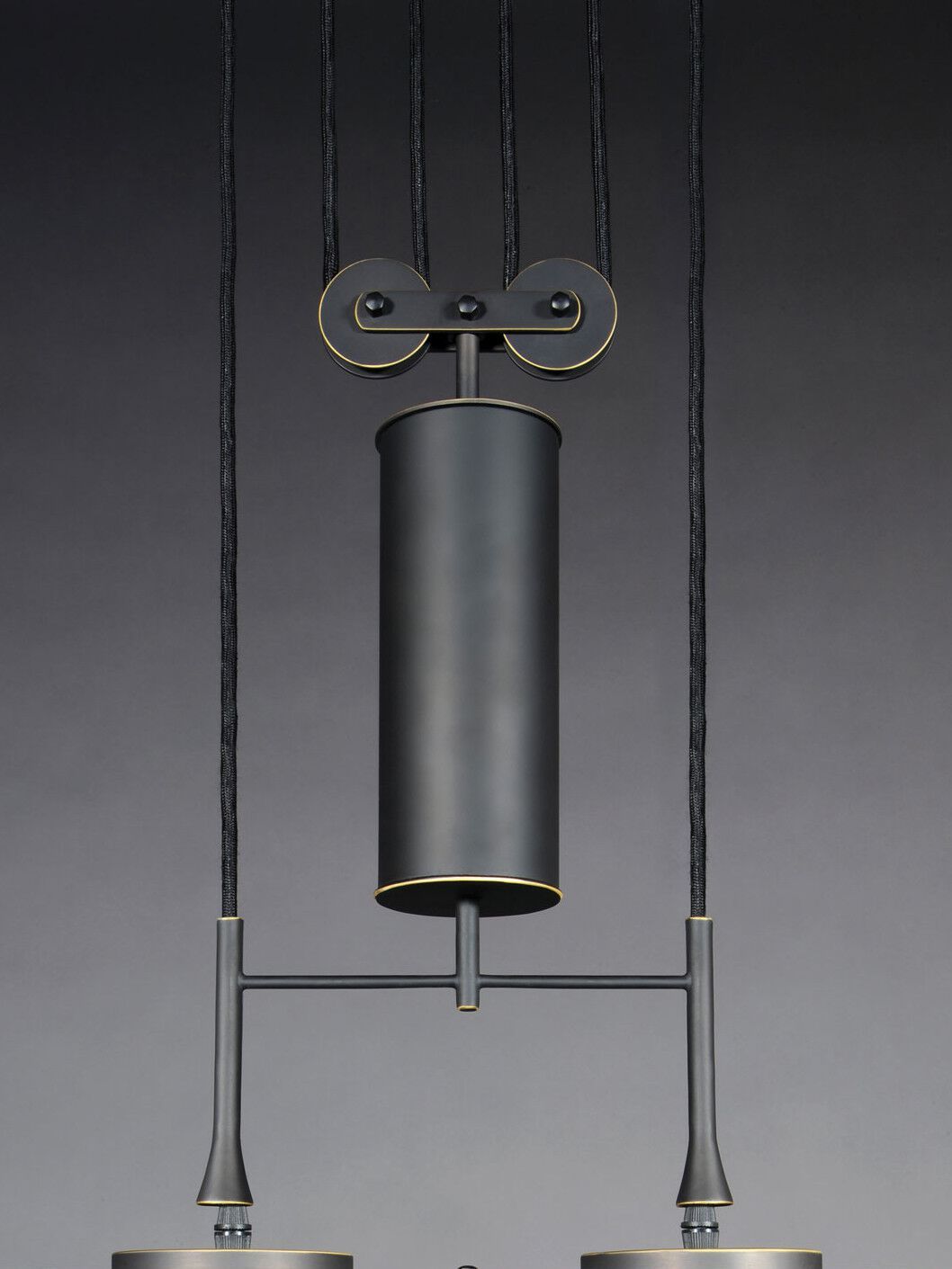 Подвесной светильник из металла и шелка Kalmar ZYLINDERZUG ARCH-00081252 - Вид №2