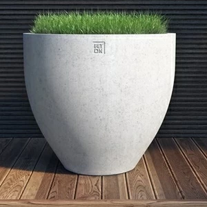 BetOn Горшок цветочный бетонный круглый D 1000*900