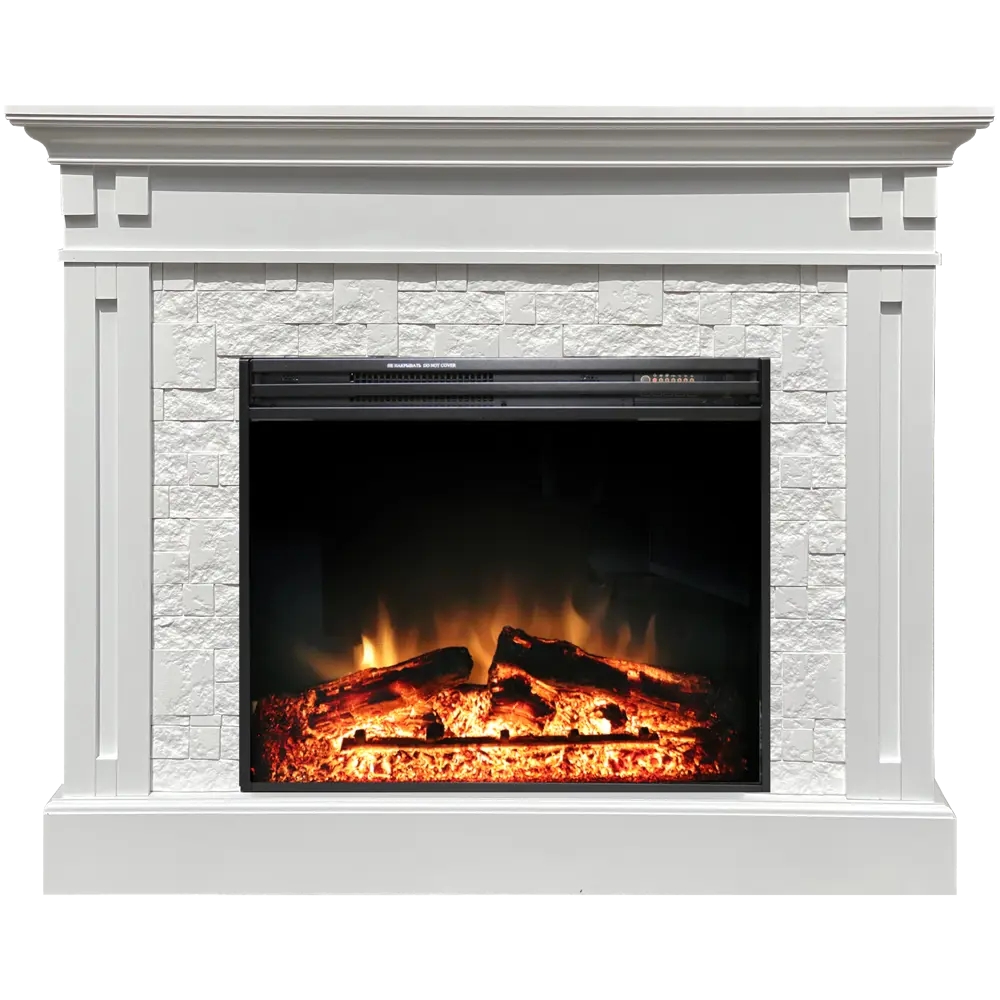 Каминокомплект Cambridge с электроочагом Jupiter белый ROYAL FLAME STLM-2117019