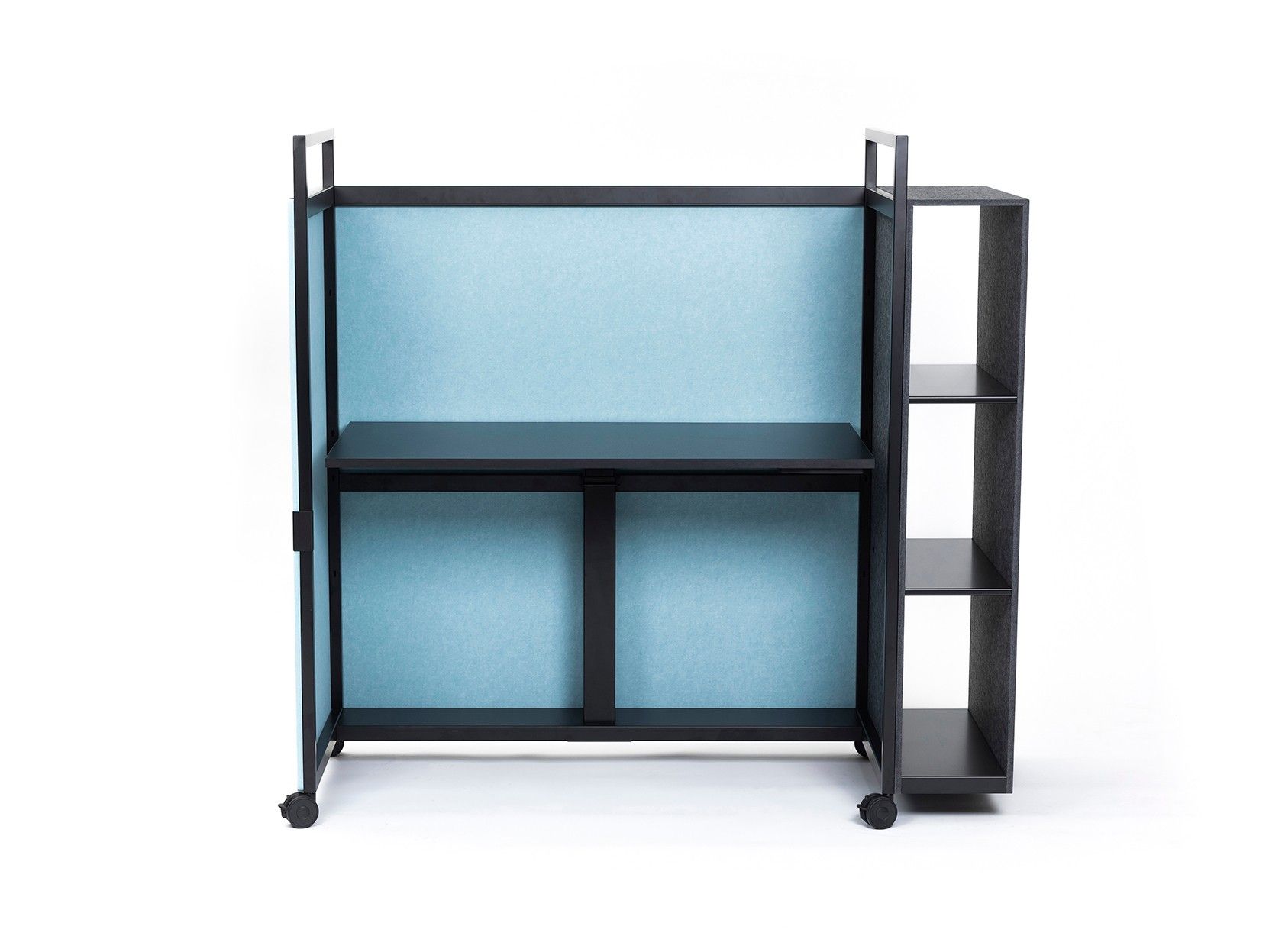 Рециркулированный ПЭТ регулируемая высота стол на колесах с электрической розеткой ECHOJAZZ MCART ARCH-00131553 - Вид №29