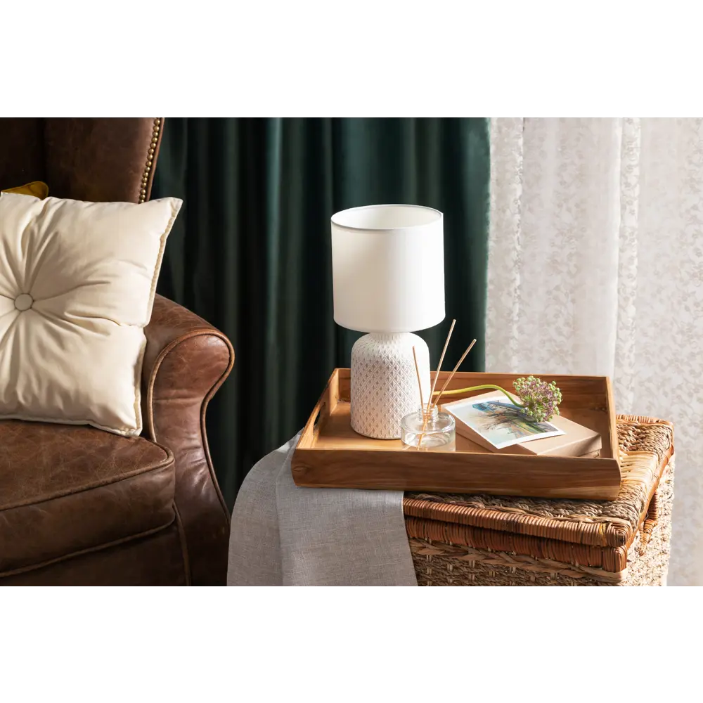 Лампа настольная Eglo «Bellariva» 1X40 ВтхE14, цвет серый/белый STLM-2052790 - Вид №9