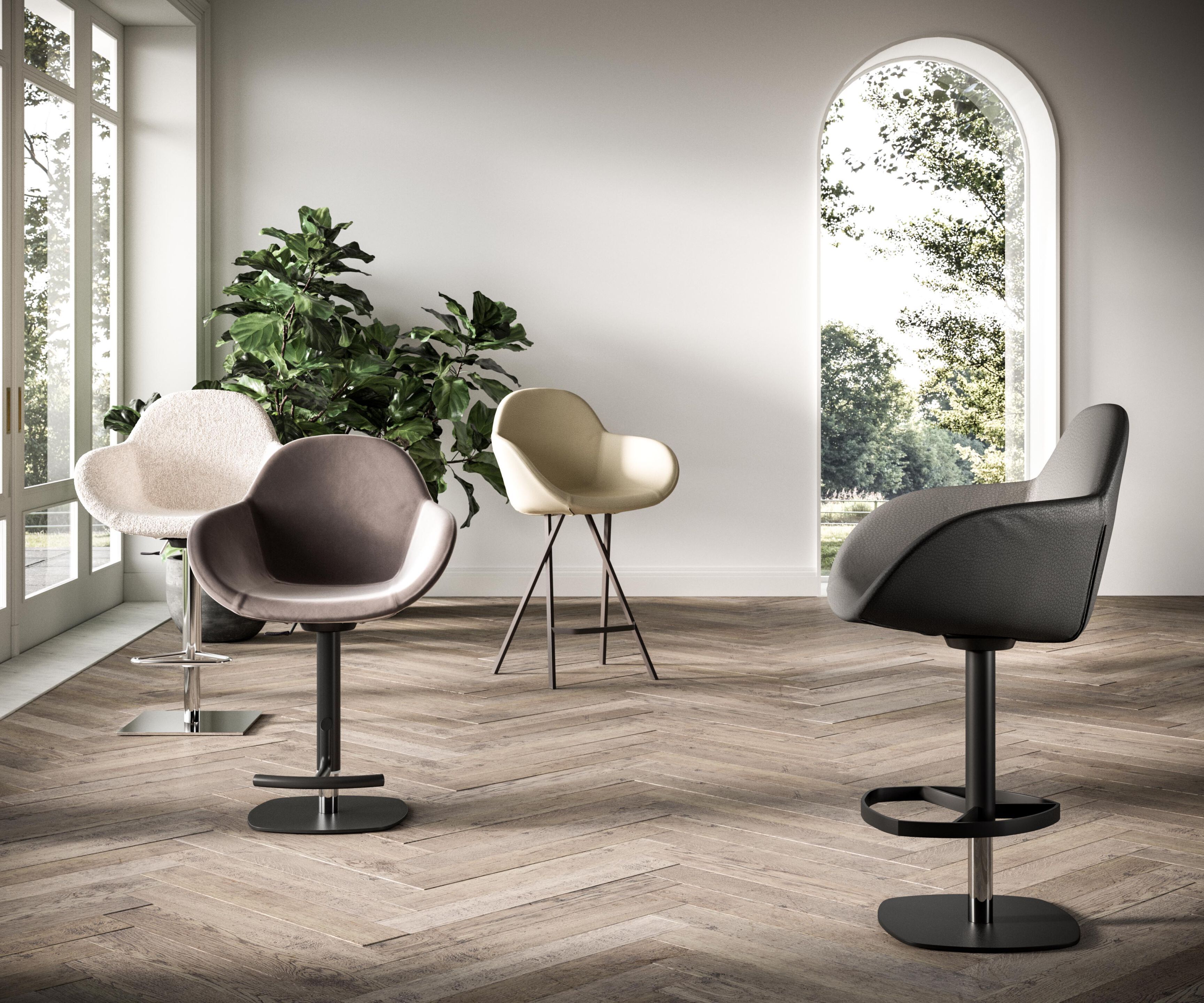 Мягкий барный стул Ozzio Italia BALDO ARCH-00129349 - Вид №3