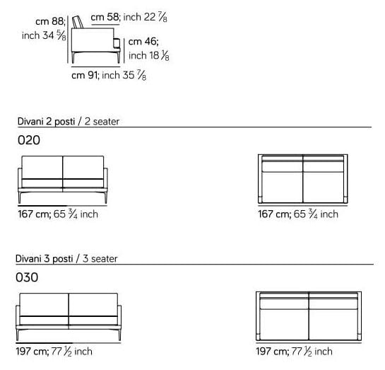 2-местный тканевый диван Amura знак ARCH-00050977 - Вид №2