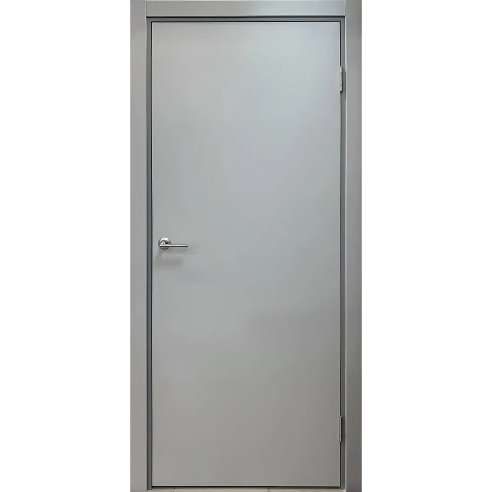 Межкомнатная дверь Kapelli Classic: элегантность в сером ПВХ 89893371 STLM-0080163