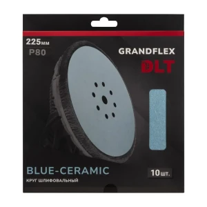91819796 Круг шлифовальный DLT GrandFlex Blue-Ceramic 2999 P80 225x22.2 мм, 10 шт STLM-1369888
