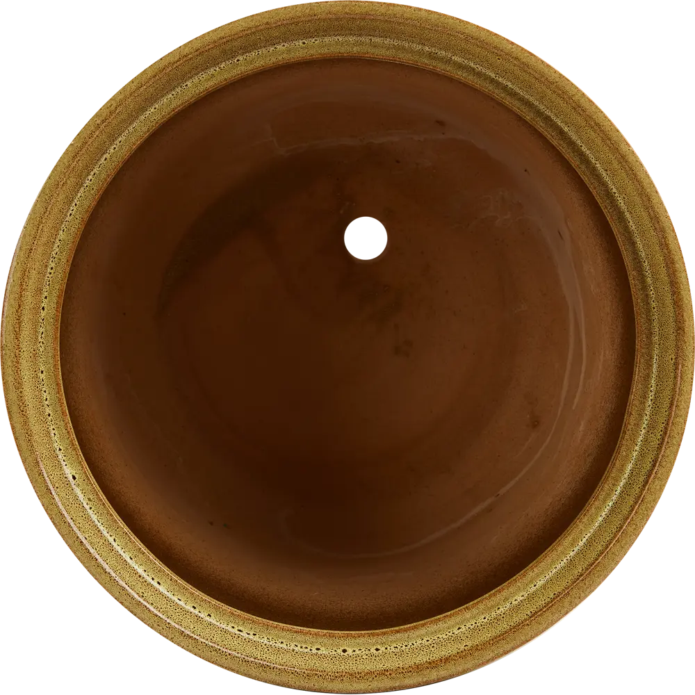 Горшок цветочный Gonchar Лира №2 Люкс ø23 h21 v5 л керамика желтый Товар без серии STLM-2030514 - Вид №1