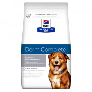 ПР0058431 Корм для собак HILL"S Prescription Diet Derm Complete для поддержания здоровья кожи при аллергии 2кг Hill's