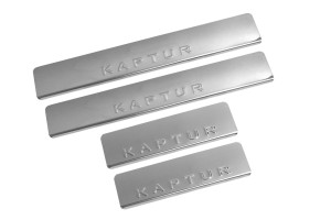 16051002 Накладки внутренних порогов RENAULT Kaptur, штамп KAPTUR нержавеющая сталь к-т 4 шт. NPS-070 Dollex