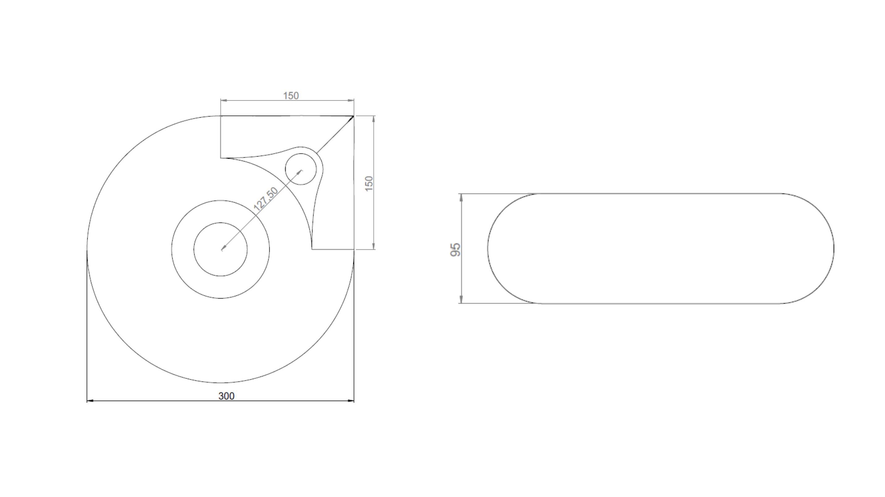Керамическая столешница или подвесная раковина Trone Orbe ARCH-00042758 - Вид №4