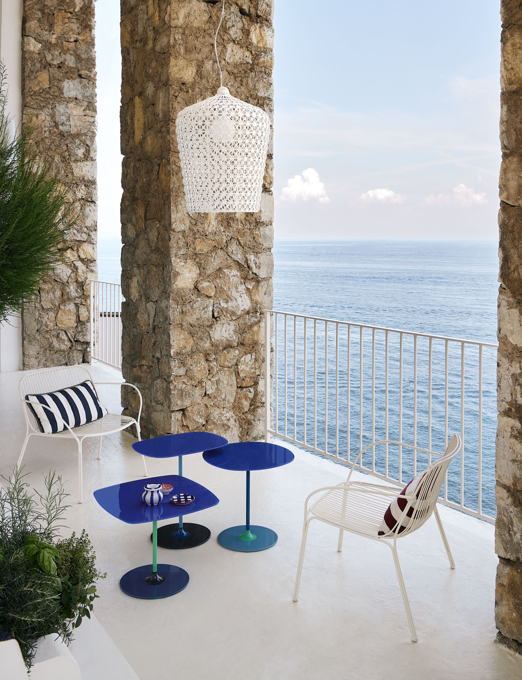 Садовое кресло из оцинкованной стали с подлокотниками Kartell Hiray ARCH-00023040 - Вид №60