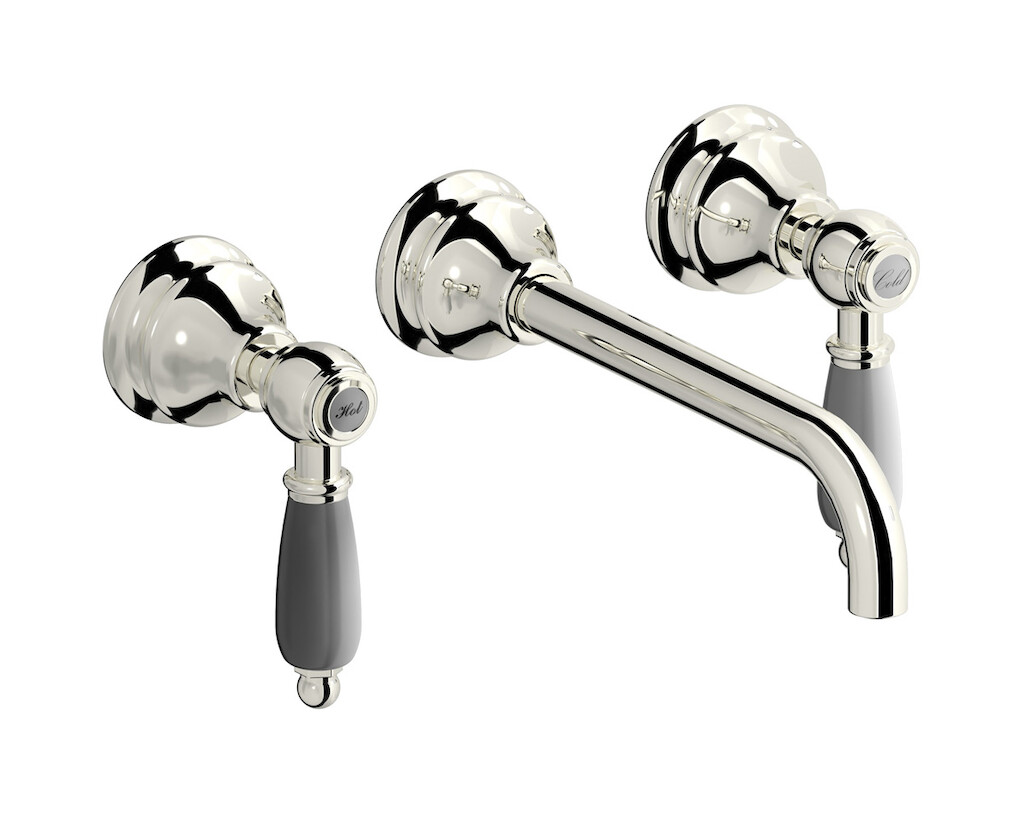 Смеситель с длинным изливом для раковины WE ARE IB hl307pl_2 Platinum Hermes