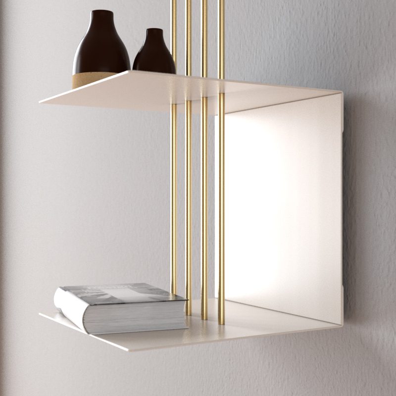 Полка с разделителем Teaser, серая UMAGE 5005 - Вид №2