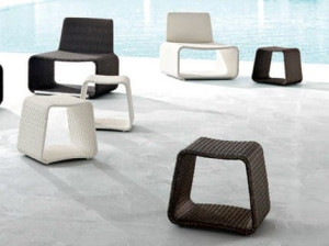 Алюминиевый садовый пуф