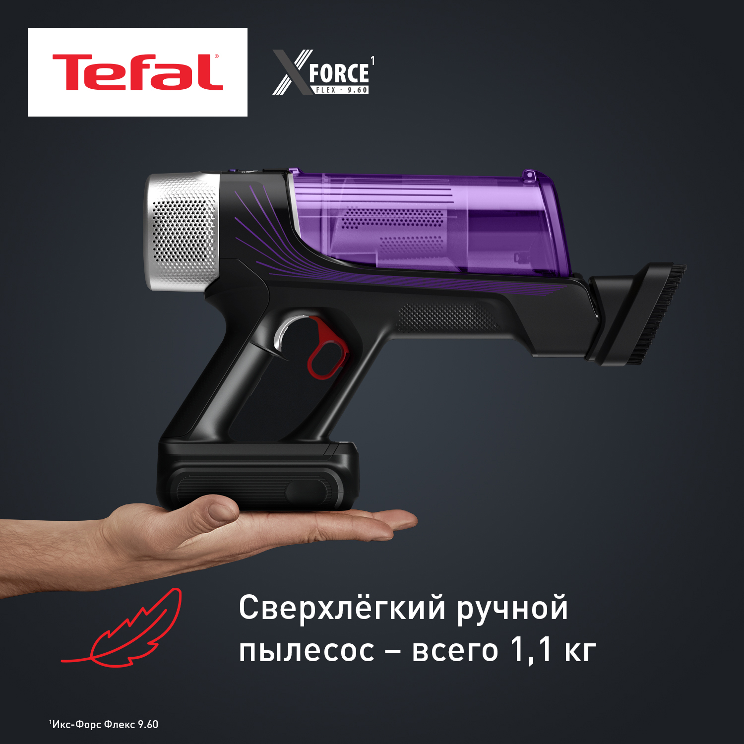 9269889 Пылесос  вертикальный  Tefal TY2039WO  фиолетоый STDN-0035155 - Вид №5