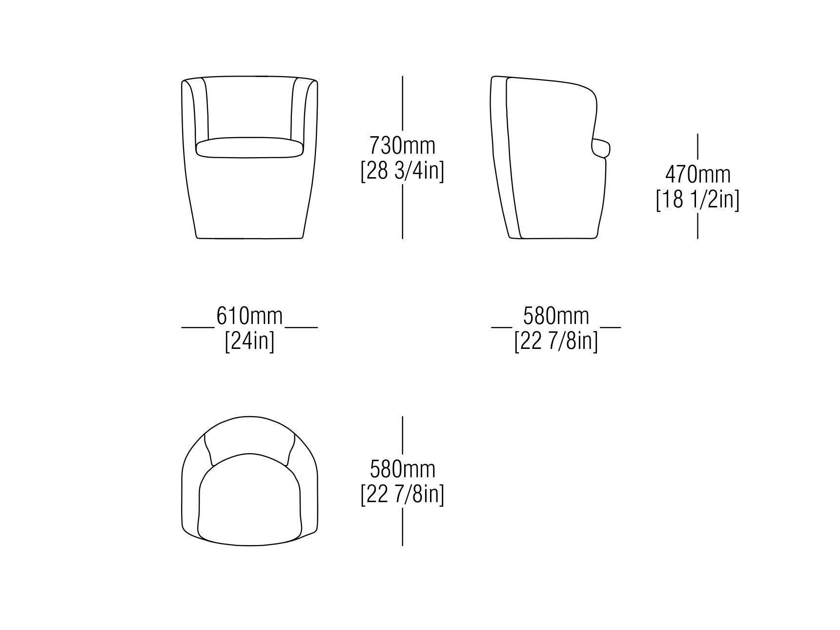 Кожаное кресло с подлокотниками MisuraEmme SURFACE ARCH-00132271 - Вид №8