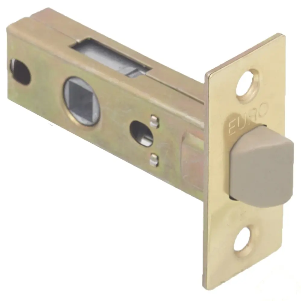 Защёлка для межкомнатных дверей Euro, 8х45 мм, сталь, цвет латунь STLM-2053348