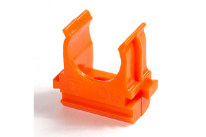 15977557 Крепёж-клипса для труб АБС-пластик оранжевая д16 100 шт. PR13.0063 Промрукав