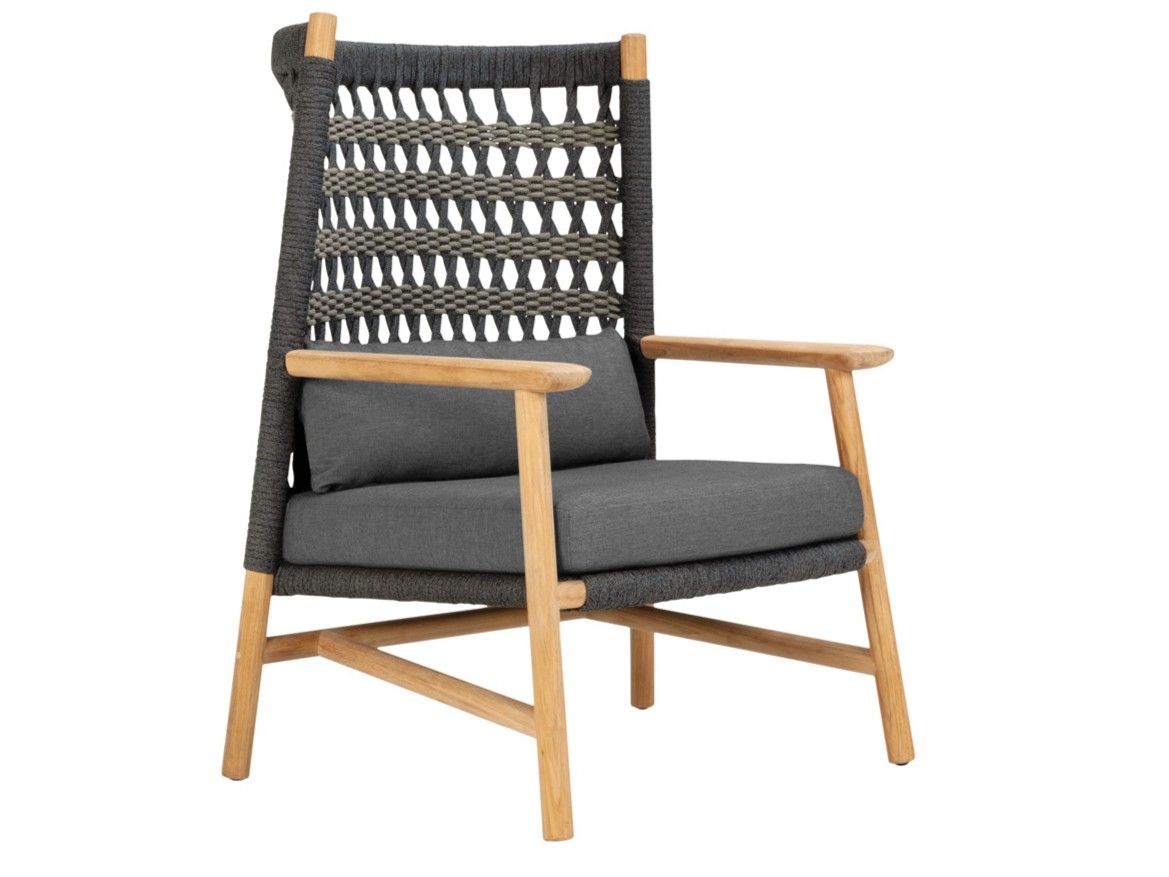 Кресло из морской веревки с высокой спинкой JANUS et Cie Anatra ARCH-00129299