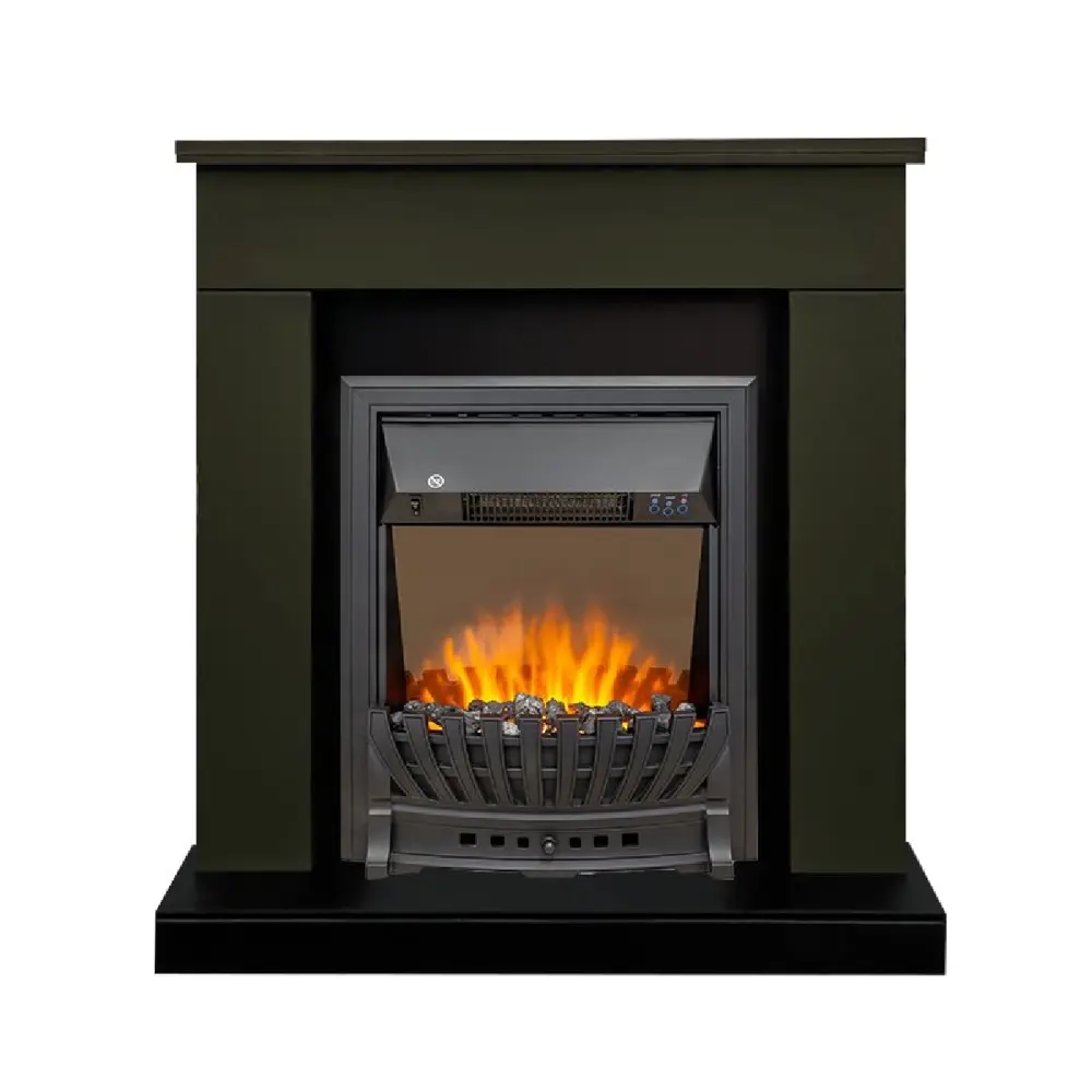 Каминокомплект Royal Flame Bergen STD SFT разборный Aspen Black 1.5 кВт цвет темная олива 89396829 STLM-2005225 