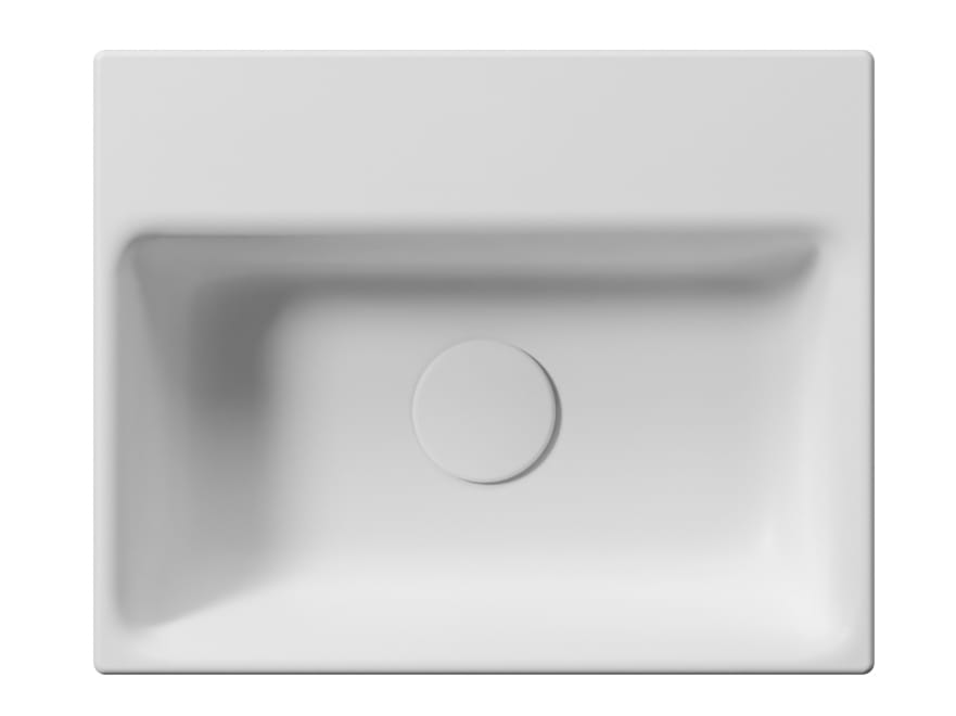 Керамическая прямоугольная подвесная встраиваемая раковина GSI ceramica Color Elements ARCH-00035552 - Вид №12