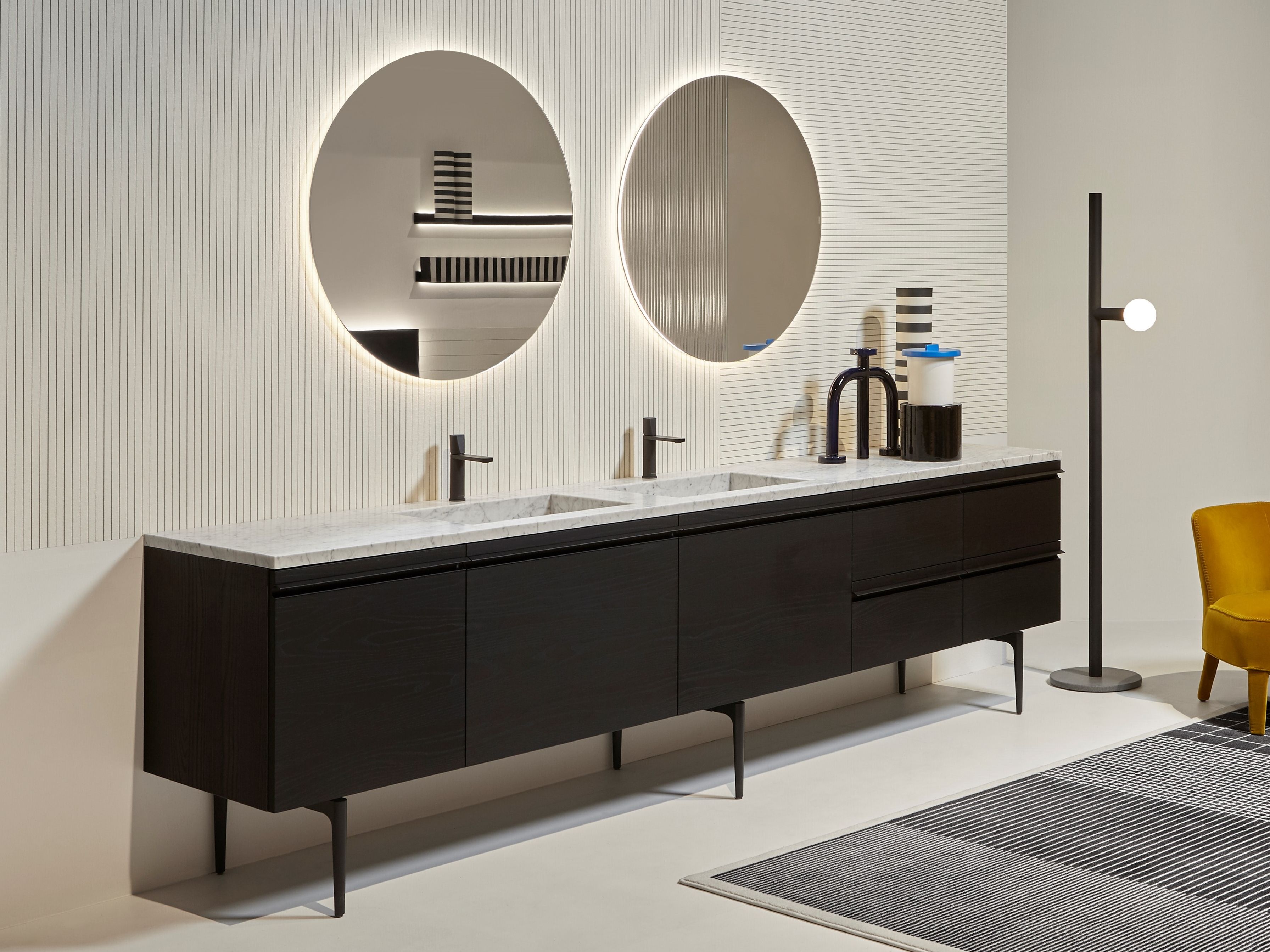 Деревянный шкаф для умывальника со встроенными дверцами Antoniolupi BORDERLINE ARCH-00063416 - Вид №1