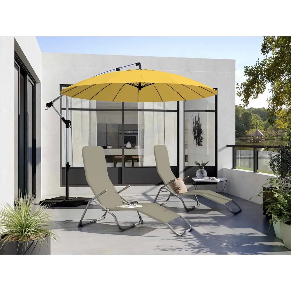 Зонт садовый Naterial Sinae 2.9 м желтый с подставкой STLM-2071508 - Вид №4