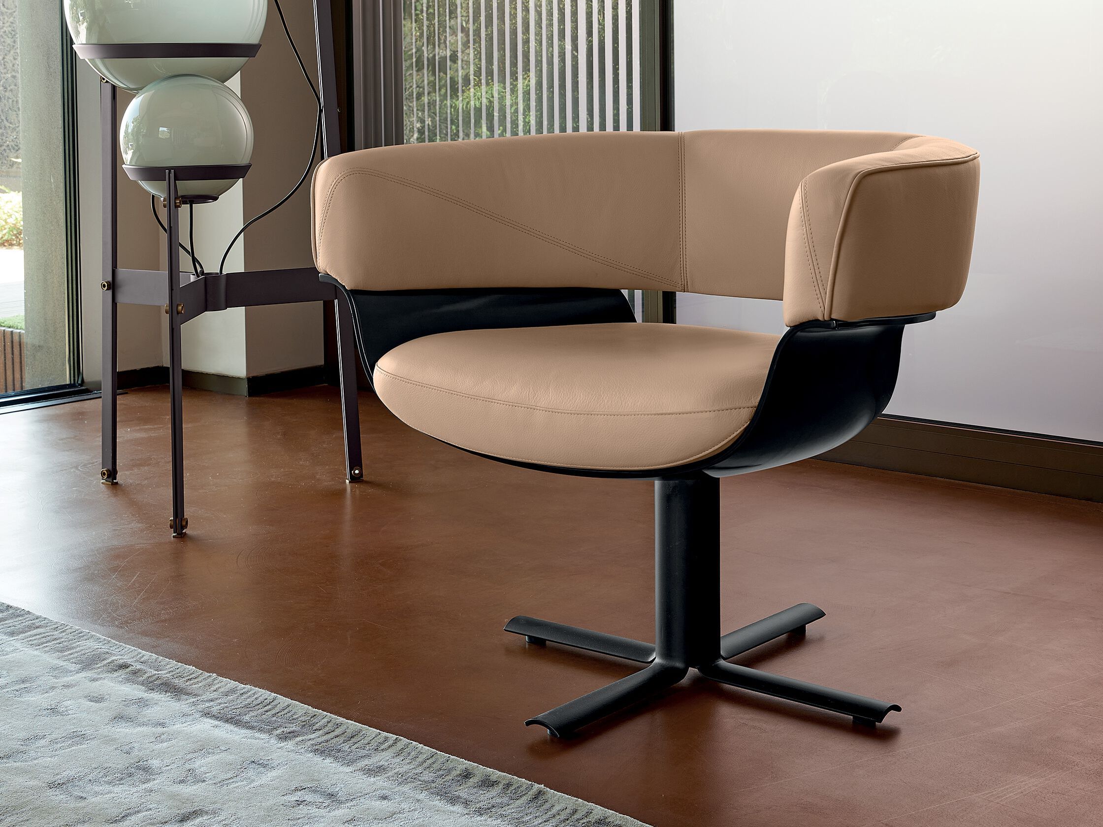 Кожаное вращающееся кресло с подлокотниками Arketipo JORDAN ARCH-00122921 - Вид №5