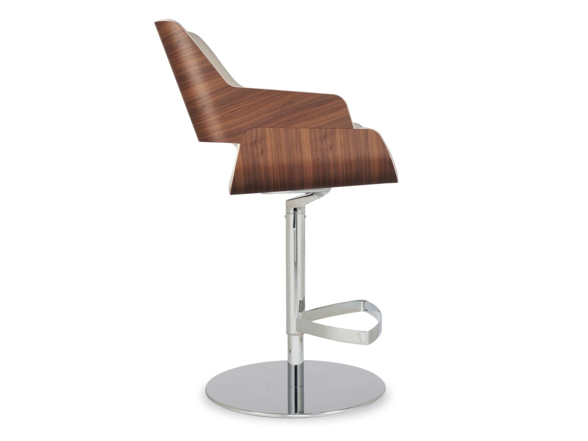 Регулируемая высота деревянный поворотный стул с подлокотниками Riccardo Rivoli ROSE W STOOLGAS ARCH-00129799