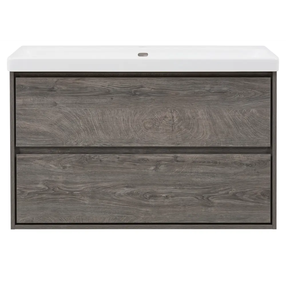 Тумба под раковину KONSENSA Мокка 2.0 подвесная 105 см цвет серый дуб STLM-2172011 - Вид №3