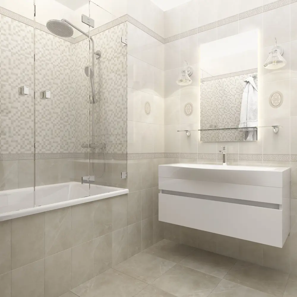 Декор настенный Шахтинская Плитка Дора 20x30 см глянцевый цвет бежевый STLM-2189022 - Вид №2