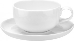 10623492 Portmeirion Чашка чайная с блюдцем Portmeirion "Выбор Портмейрион" 250мл (белая) Фарфор