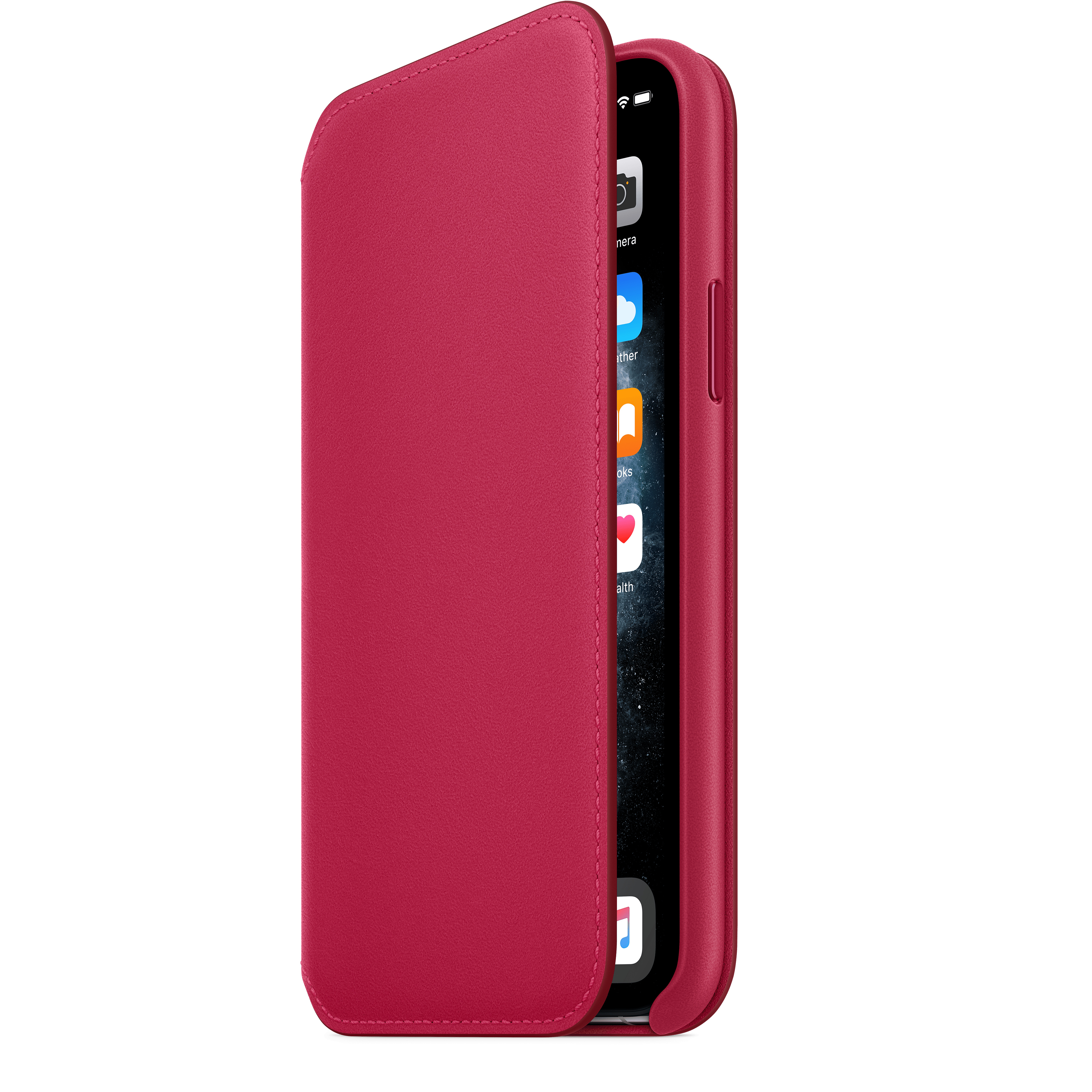 MY1K2ZM/A Iphone 11 pro leather folio - raspberry Apple Santreyd  - Вид №4