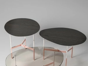 Tonelli Design Журнальный столик с деревянной столешницей