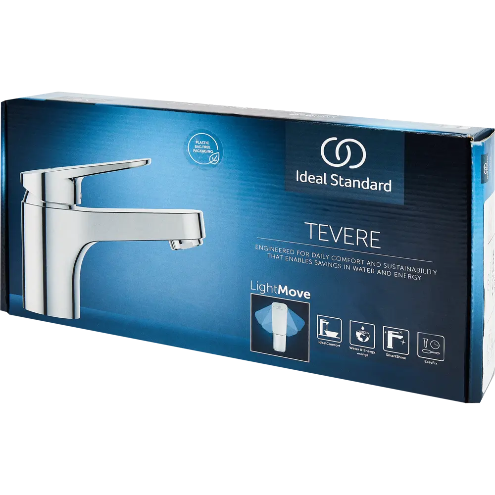 Смеситель для раковины Ideal Standard Tevere BD720AA однорычажный цвет хром STLM-2101696 - Вид №4