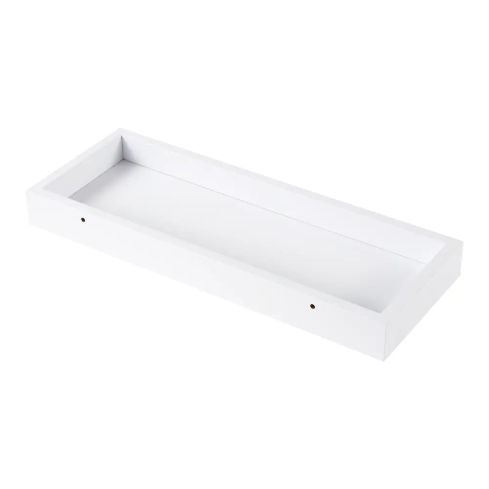 Настенная полка KONSENSA 40x15см со скрытым креплением МДФ цвет белый STLM-2032781 - Вид №3