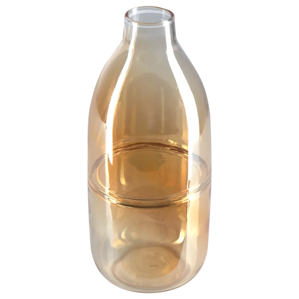 89377994 Ваза Line Shine VST-0231 стекло янтарная 30 см STLM-1364562 Atmosphera 