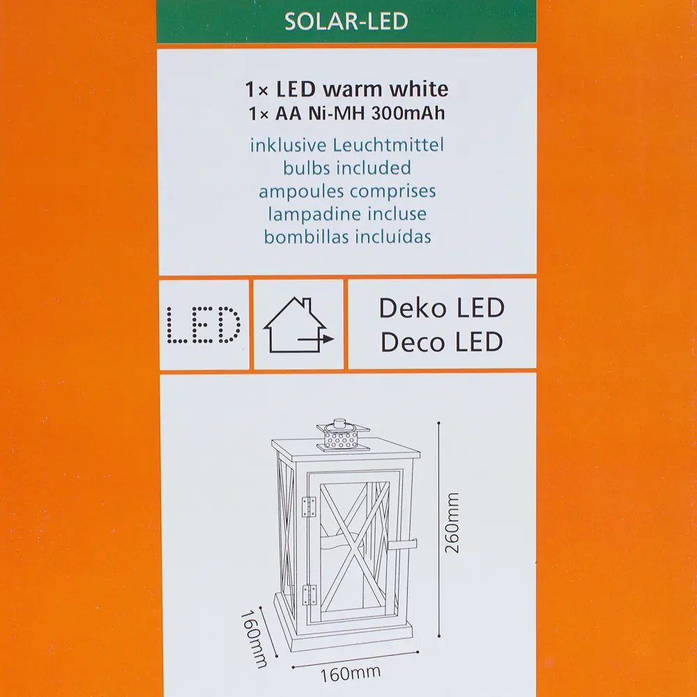 Светильник на солнечных батареях светодиодный «Фонарь» 1x0,06 Вт Eglo STLM-2025264 - Вид №2