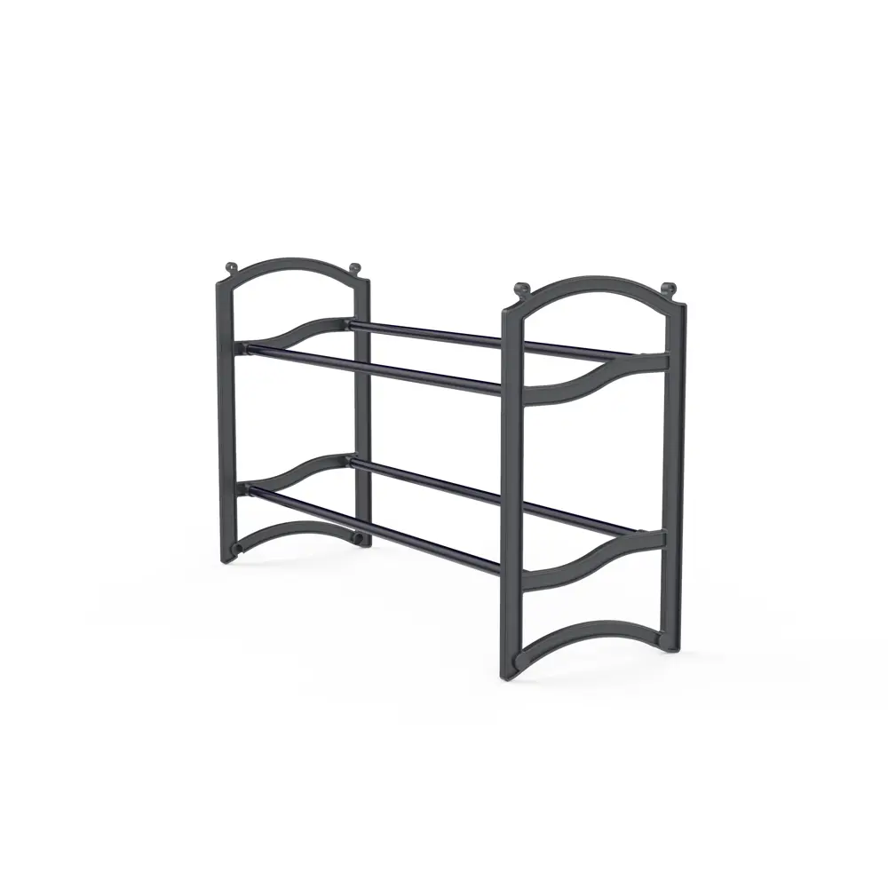 Этажерка для обуви Spaceo 60x35x20 см 2 полки пластик цвет чёрный Santreyd STLM-2071393 - Вид №1