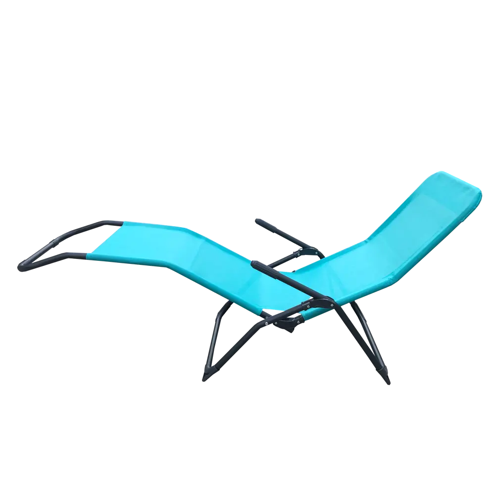 Шезлонг складной Naterial Fiesta 142x60x99 см сталь/ текстилен мятный Santreyd STLM-2143659 - Вид №3
