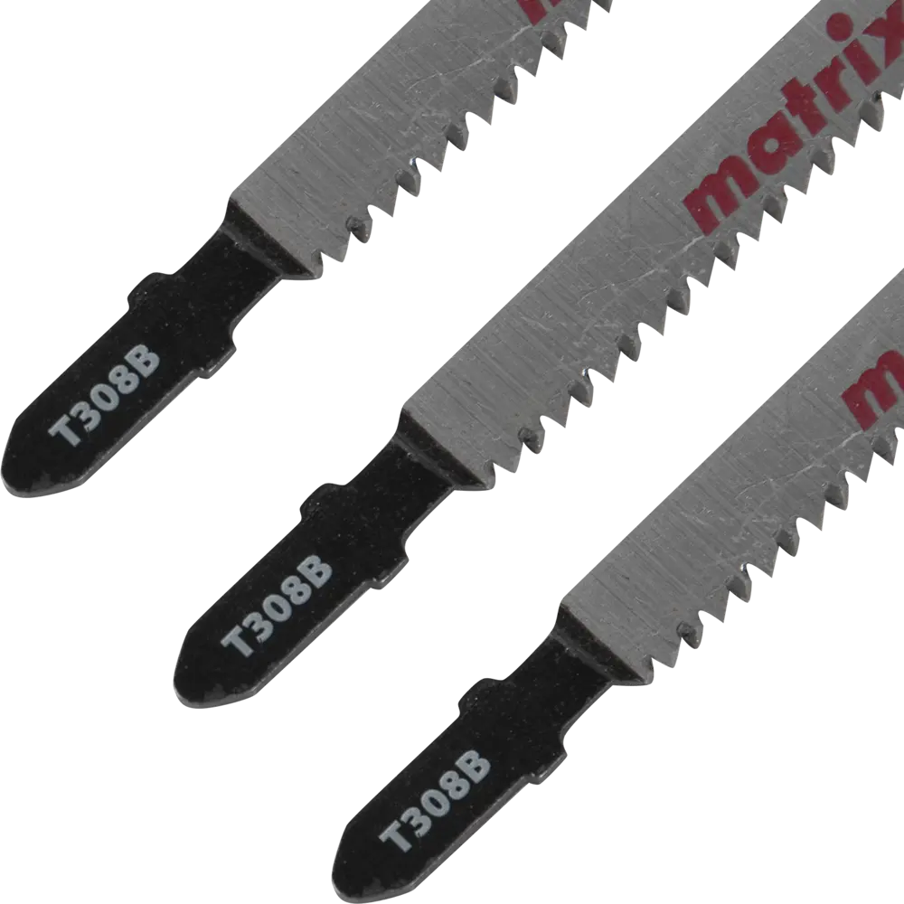 Пилка для лобзика по дереву Matrix T308B чистый рез, 3 шт STLM-2105672 - Вид №2