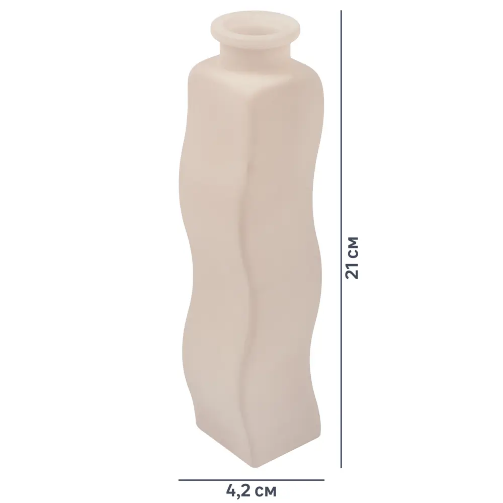 Ваза Забдже, цвет крем-брюле матовый EVIS STLM-2096377 - Вид №5