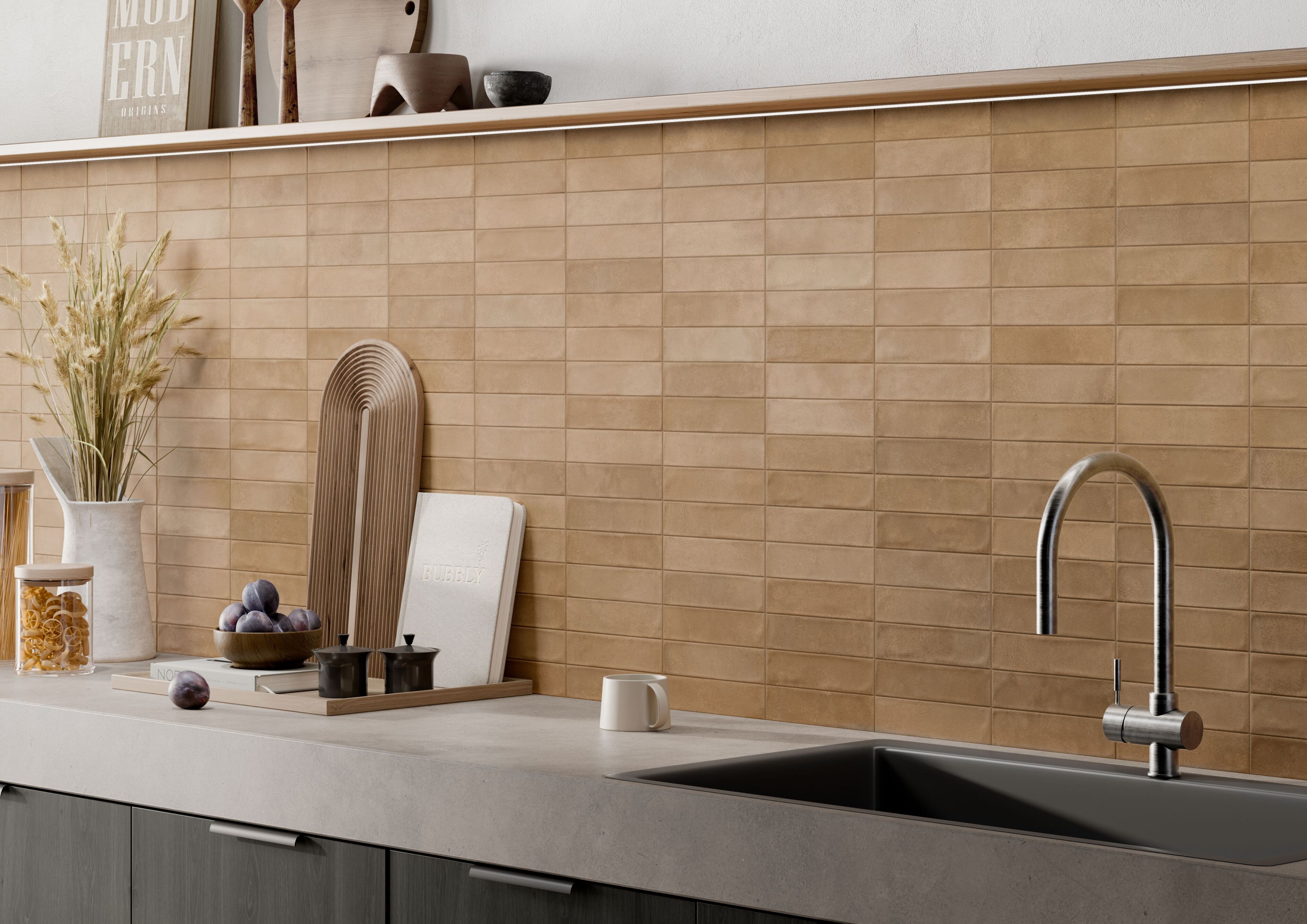 Глазурованный керамогранит / напольное покрытие Ceramica Rondine CRUDA BRICK ARCH-00018388 - Вид №1