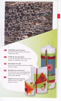 3121722 Фольга "восковая": Звезды, 20x10 см, упаковка 1 шт., цвет серебристый Santreyd 